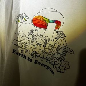 Mushroom White Crop Top